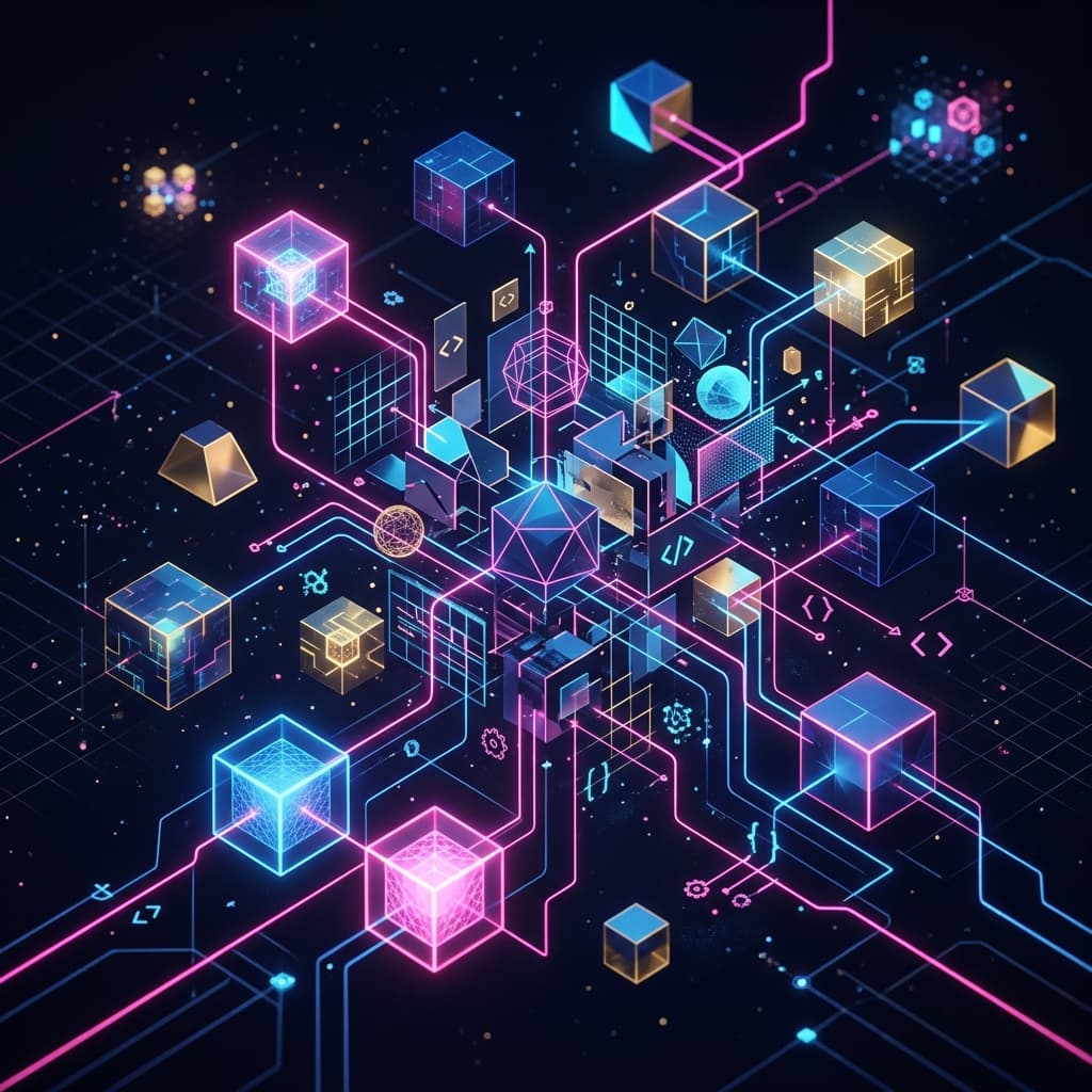 Imagem abstrata de tecnologia e educação
